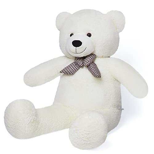 YunNasi Riesen Teddybär XL Teddy Kuscheltier Riesiger Plüschbär Stofftier mit süßer Schleife 100cm