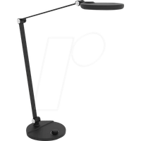 FeinTech LTL00121 LED Schreibtischlampe dimmbar mit Drehknopf schwarz