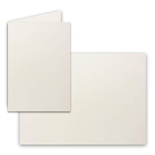 250 Faltkarten B6 - Natur-Weiss - Premium QUALITÄT - 11,5 x 17 cm - sehr formstabil - für Drucker geeignet! - Qualitätsmarke: NEUSER FarbenFroh!!