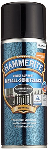 Hammerite metallschutzlack hammerschlag schwarz 400ml