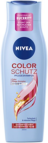 NIVEA Haar-Pflegeshampoo für gefärbtes oder gesträhntes Haar, 250 ml Flasche, Color Schutz, 6er Pack (6 x 250 ml)