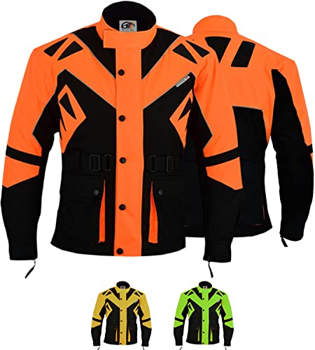 German Wear Textilien Jacke Motorradjacke Kombigeeignet, 52/L, Orange