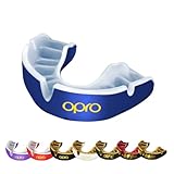 OPRO Gold Level Mundschutz für Erwachsene und Jugendliche, neues Anpassungswerkzeug für Boxen, Rugby, Hockey, Lacrosse (Blau, Erwachsene)