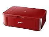 Canon PIXMA MG3650S Farbtintenstrahldrucker (Drucken, Scannen, Kopieren, WLAN, Apple AirPrint, automatischer Duplexdruck) Rot