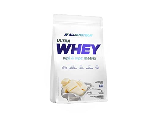 ALLNUTRITION Whey Ultra Protein Eiweiß Molkenprotein Bodybuilding (908g White Chocolate)