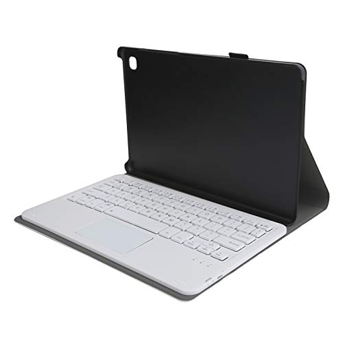 Bluetooth Tastatur, Ultra-Slim Kabellose Tastatur mit Touchpad, Tablet Tastatur für Samsung Galaxy Tab A7 T500/T505, Abnehmbare PU-Ledertasche, 100 Tage Standby, USB Wiederaufladbar(Gold)
