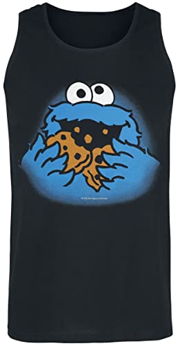 Sesamstrasse Cookie Monster Herren Tanktop, Größe:XL