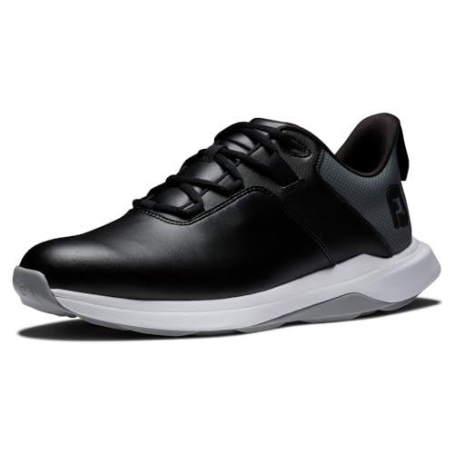 FootJoy Prolite Golfschuh für Herren, schwarz / grau / weiß, 10 X-Wide