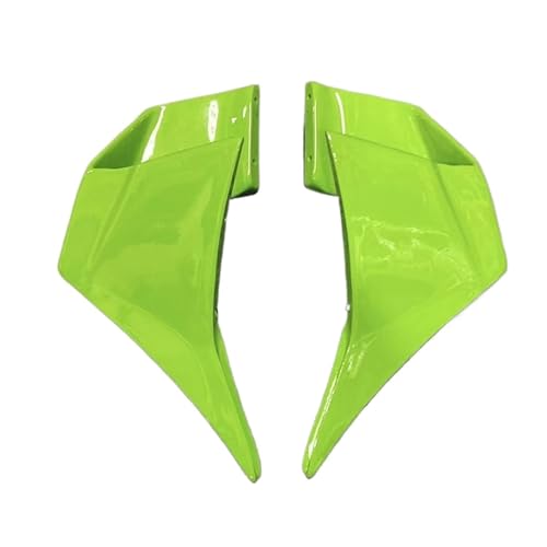 AOBANIT Kompatibel mit Kawasaki Ninja400 2018 2019 2020 2021 2022 2023 Fester Windflügel für Motorrad Ninja 400 Aerodynamischer Spoiler Winglets Verkleidung (Color : Green)