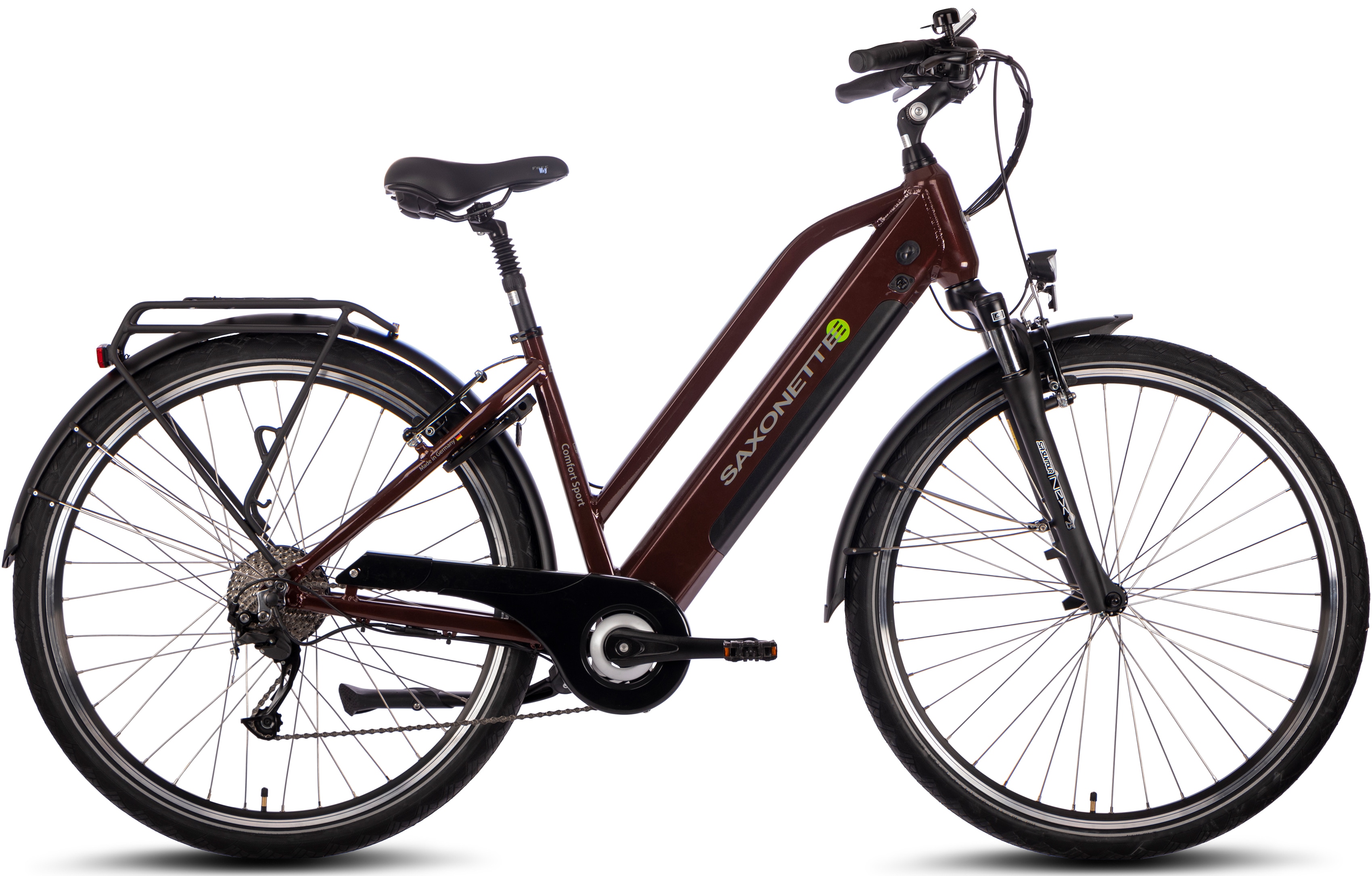 SAXONETTE E-Bike "COMFORT SPORT", 9 Gang, Shimano, Alivio, Heckmotor 250 W