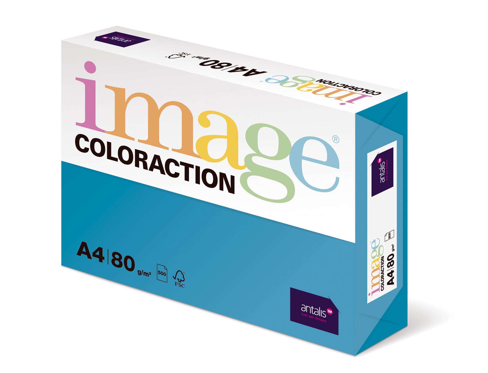 Image Coloraction Lisbon - farbiges Kopierpapier - DIN A4, 210 x 297 mm, 80 g/m² - buntes, holzfreies Druckerpapier für Kopierer - 500 Blatt - Königsblau