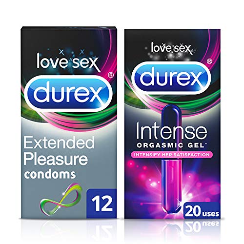 Durex Extended Pleasure 12 Kondome Intense Gel 10 ml