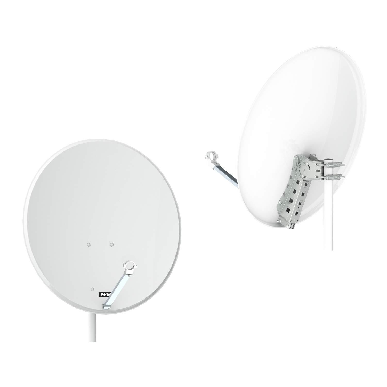 Opticum X80 Satelliten-Antenne 80 cm Stahl lichtgrau, 5010