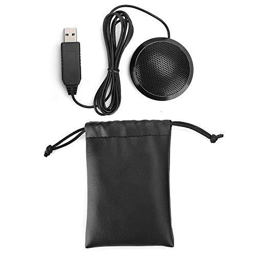 Heayzoki Lavalier-Mikrofon, kapazitives -Mikrofon USB-Kragenclip-Mikrofon mit integrierter Soundkarte für Computer, Plug & Play, Ansteckmikrofon für KTV, Online-Chat,
