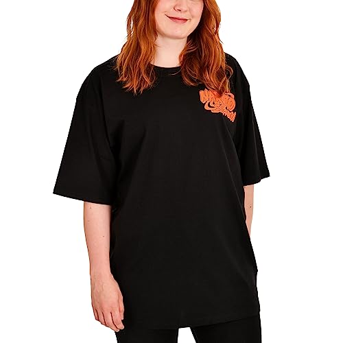 Elbenwald Naruto Shippuden T-Shirt mit Group Oversize Motiv für Herren Damen Unisex schwarz - L