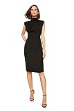 Trendyol Damen Black Steep Collar Business Casual Dress, Schwarz, 36 EU
