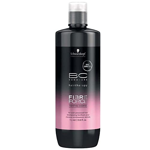 Schwarzkopf Bonacure hairtherapy fibre force fortifying shampoo, 1er Pack, (1x 1 L)