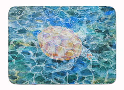 Caroline 's Treasures Meer Schildkröte unter Wasser Fußmatte, 19 h x 27 W, Multicolor