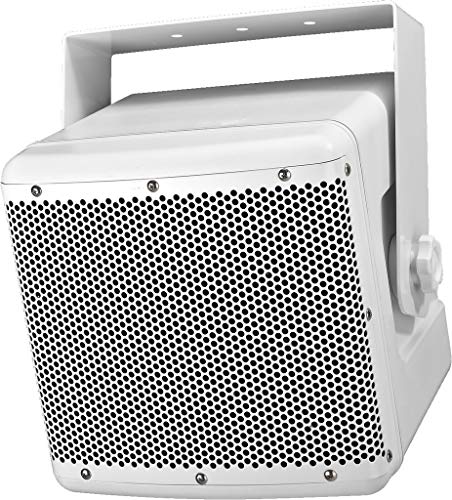 MONACOR PAB-82WP/WS Wetterfeste Hochleistungs-ELA-Lautsprecherbox 120 Watt weiß