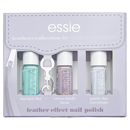Essie, Kollektion Leather Look Pastel Kit 3 Mini Nagellack, 451push The Envelope/452 Cross-Body Heat/456 Bucket List