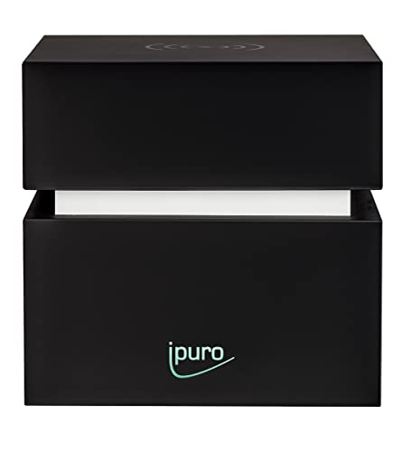 Ipuro Air Pearls Big Cube - Extra leiser Aroma Diffuser zum selbst befüllen - Elektronischer Raumduft - Perfekt für Zuhause, Büro, Yoga und Wellness - mit Ladefunktion für Handys