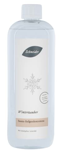 Saunabedarf Schneider - Aufgusskonzentrat Winterzauber - blumig-frischer Saunaaufguss - 1000ml Inhalt