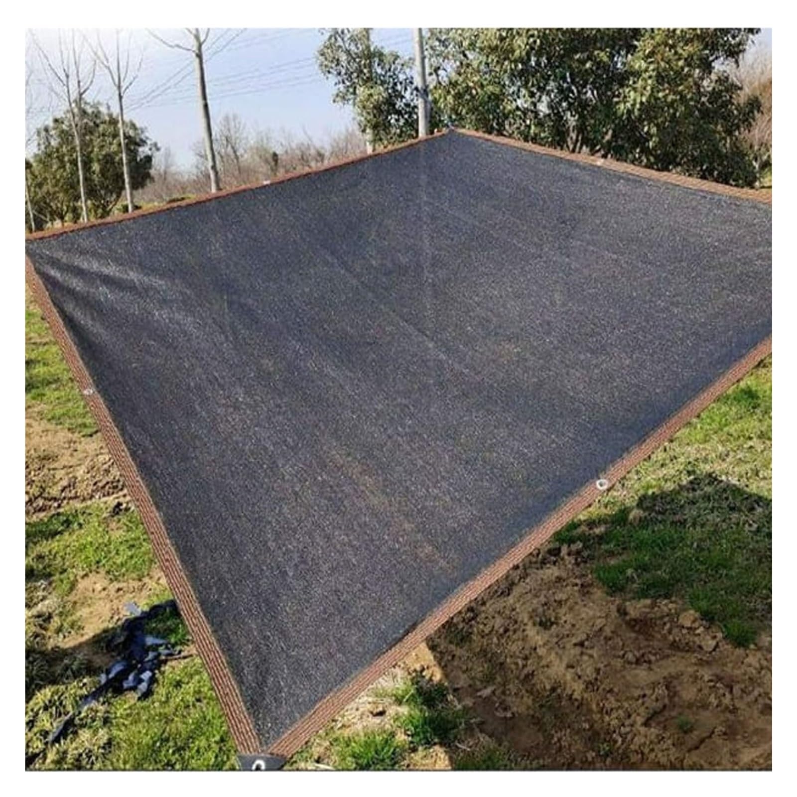 Schattennetz, Schattentuch, Schattennetz, Gartenschatten, Sonnenschutznetz mit Aufhängeringen, geeignet for Sonnenschutz in verschiedenen Szenen, mehrere Größen (Size : 2x12m(6.5ftx39.3ft))