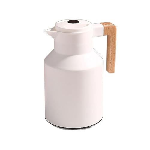 Isolierter Wasserkocher, 940 ml, intelligente Isoliertöpfe, großes Fassungsvermögen, Glaseinsatz, Thermoskanne, Kaffeekanne, Temperaturanzeige, Wasserflasche, Vakuum-Kaffeekaraffe (Farbe: Rot, Größe: