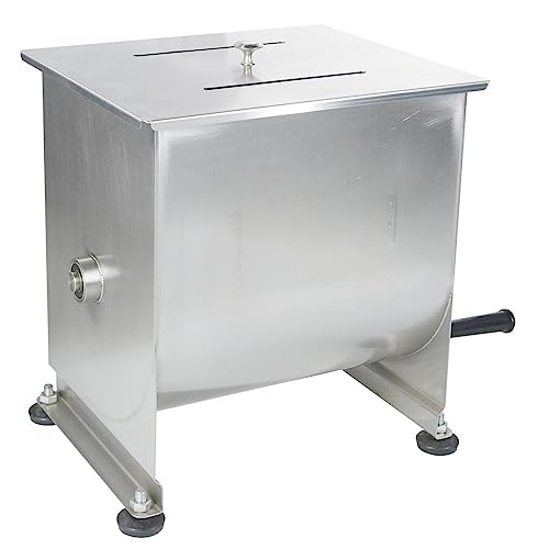 Allpax Fleischmischer 50 Liter aus Edelstahl - manuell (Handkurbel) - Mischkapazität: 35-43 kg