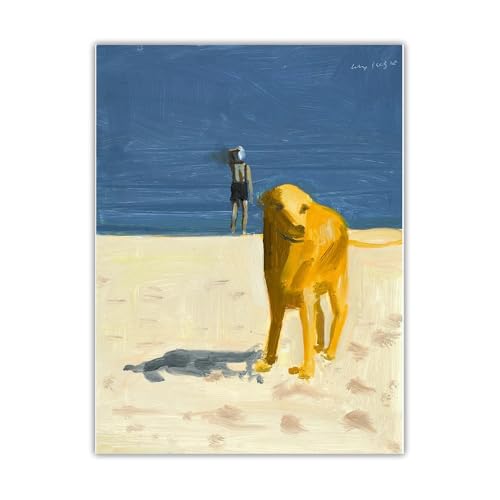 XIAOMENGT Alex Katz-Poster, Hundetier-Wandkunst, Alex Katz-Drucke, Alex Katz-Leinwandgemälde für modernes Wohnzimmer, Heimdekoration, Wandbild, 60 x 80 cm, ohne Rahmen