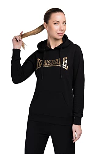 Lonsdale Frauen Kapuzensweatshirt BEAULY Black/Gold XL 117397