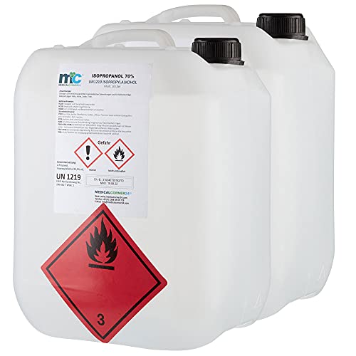 Medicalcorner24® Isopropanol 70% Isopropylalkohol 2 x 10 Liter Kanister