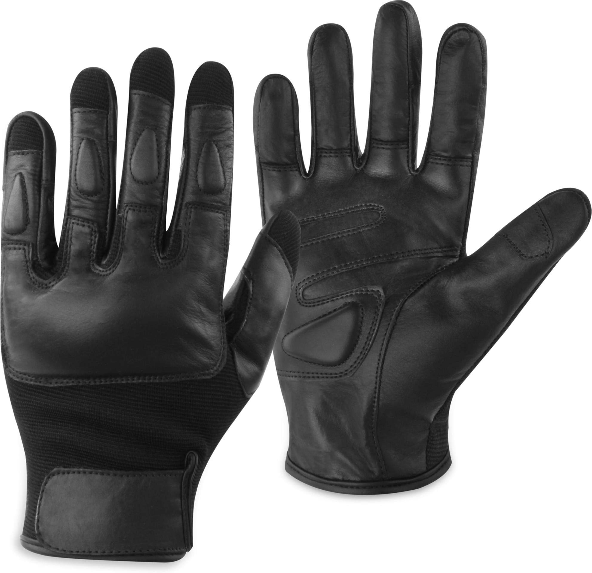 normani Taktische Quarzsand Vollfinger Handschuhe aus Leder 100% Rindsleder Größe 4XL