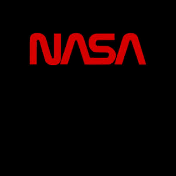 NASA Worm Rot Logotype Damen Sweatshirt - Schwarz - XXL 2
