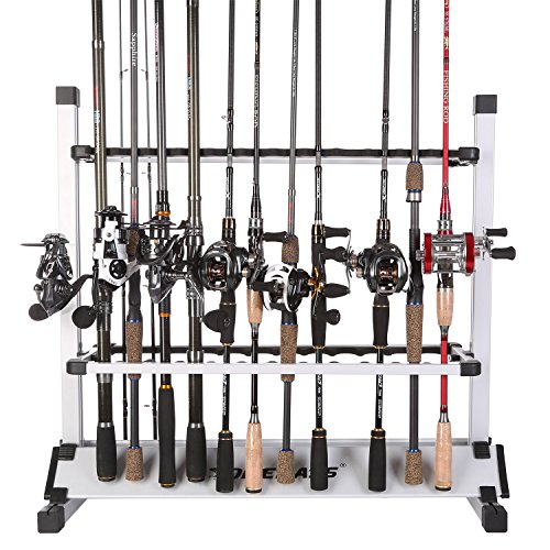 One Bass Angelrutenhalter, Metalllegierung, tragbar, Angelrutenhalter für alle Arten Angelrutenhalter, hält bis zu 24 Ruten
