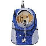 PAPIEEED Haustier-Rucksack für kleine Hunde und Katzen bis zu 15 ~ 7,7 kg, freihändige Haustier-Reisetasche, atmungsaktives Head-Out-Design und wasserdichte Unterseite zum Wandern und Reisen