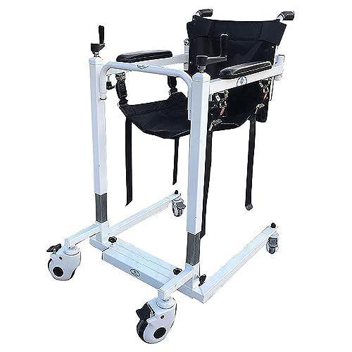 Patientenlift-Transfer-Mobilitätsstuhl Medizinischer Patientenlift-Rollstuhl für Heimtransferlift Tragbarer Transferstuhl mit gepolstertem Sitz für ältere Nachtkommode 220 Pfund