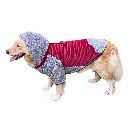 Fleece Hund Hoodie Hund Weste Jacke Hund Pullover Reversible Pet Winter Warme Mantel Pullover Hund Kleidung Outfits für Kleine Medium Große Hunde
