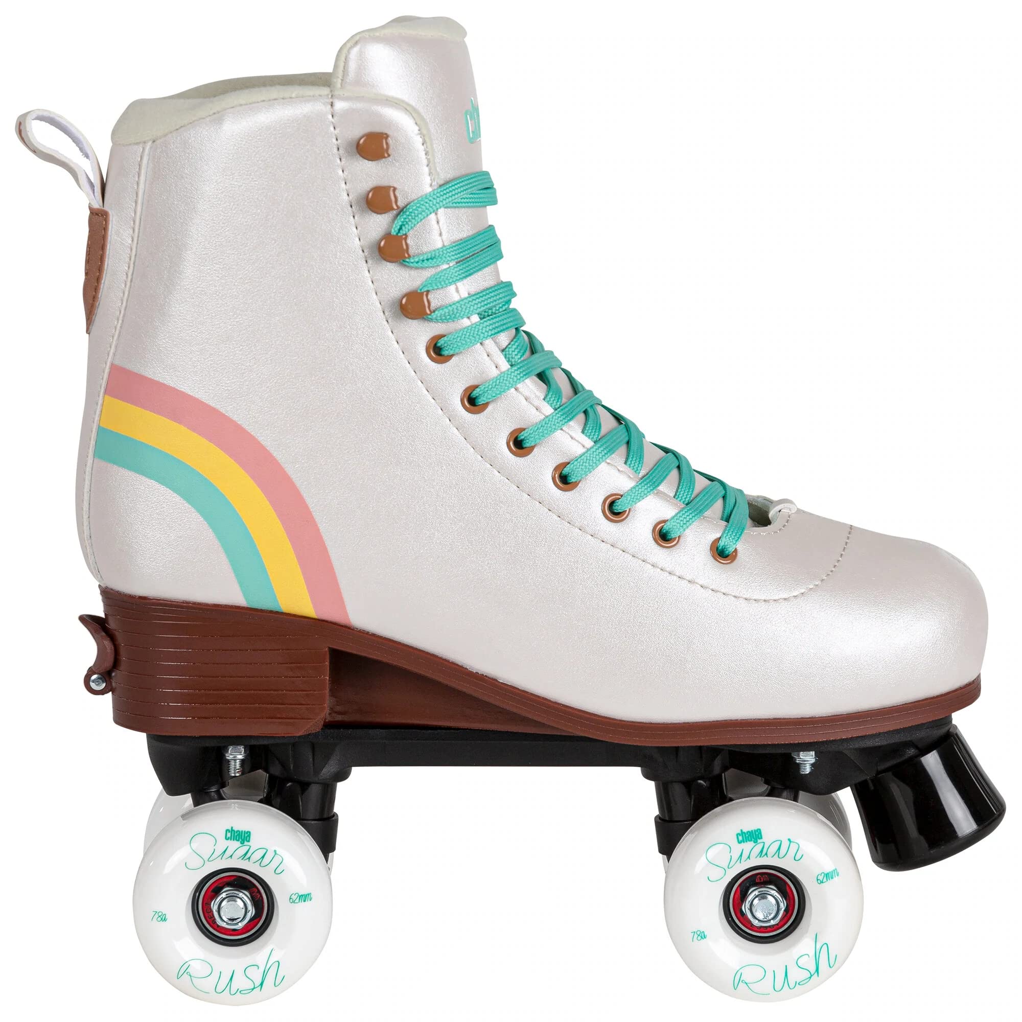 Chaya Roller Skates Bliss Vanilla, größenverstellbar, für Kinder in Vanille, 59mm/78A Rollen, ABEC 7 Kugellager, Art. nr.: 810719