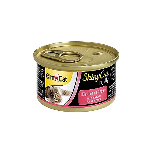 GimCat ShinyCat in Jelly Hühnchen - Nassfutter mit Fleisch und Taurin für Katzen