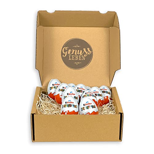 Genusslebenbox mit 220g Ü-Eiern, Überraschungseier als zum Sammeln und Vernaschen