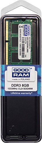 Goodram 8GB DDR3 SO-DIMM Speichermodul 1333 MHz - Speichermodule (8 GB, DDR3, 1333 MHz, 204-pin SO-DIMM)