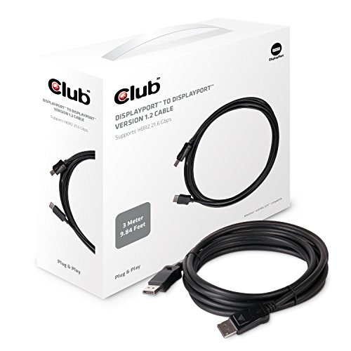 club3D DisplayPort Anschlusskabel [1x DisplayPort Stecker - 1x DisplayPort Stecker] 5 m Schwarz