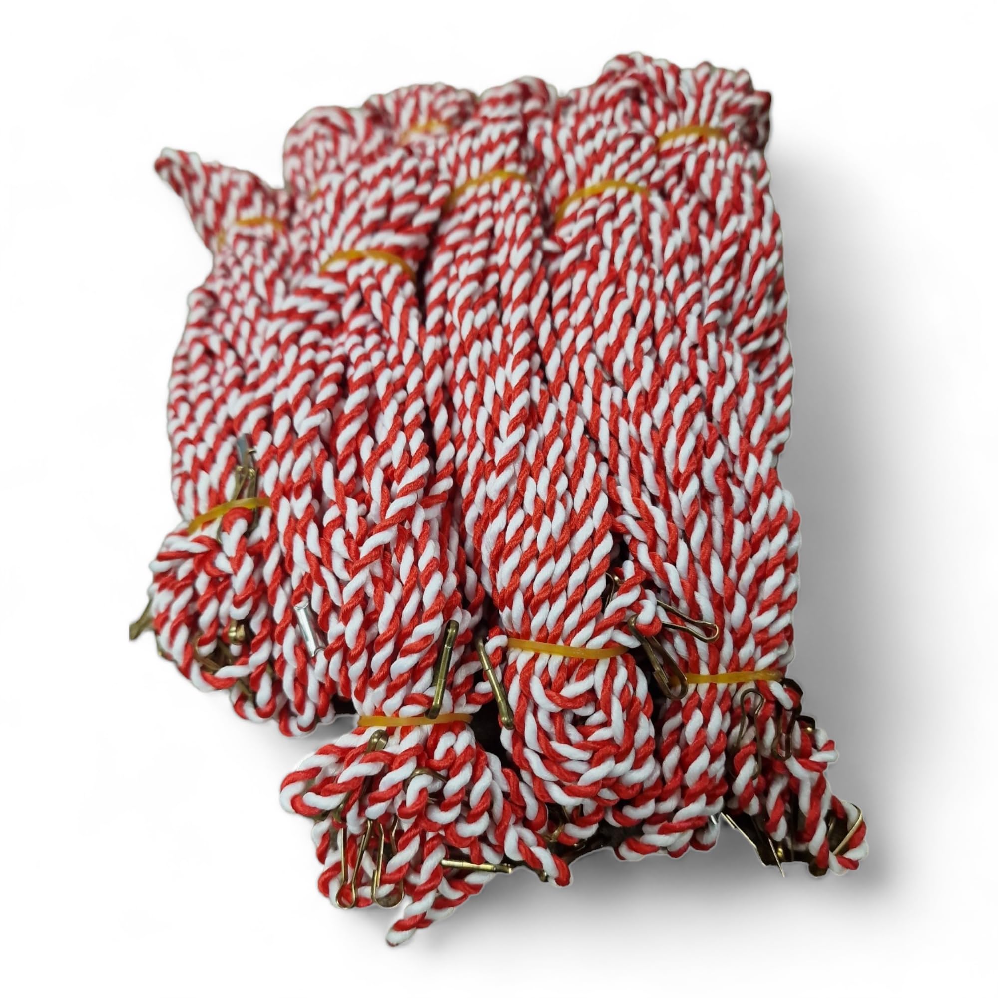Trophy Monster 100 x rot/weiße Medaillenbänder zum Anklippen, für Schulen und Clubs, Einheitsgröße, passend für Erwachsene und Kinder