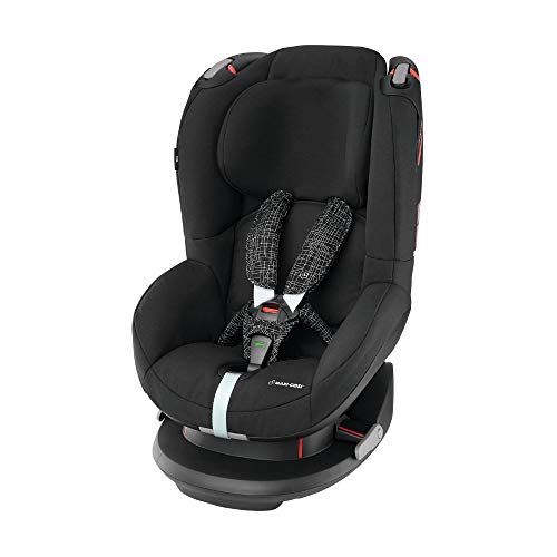 Maxi-Cosi Tobi Kleinkinder-Autositz, Installation mit Sicherheitsgurt, 9 Monate - 4 Jahre, 9 - 18 kg, Black Grid (schwarz)
