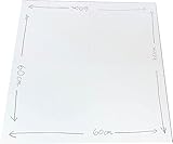 Blanko Spielbrett XL zum Gestalten, großes leeres Spielbrett weiß, beidseitig beschreibbar, Made in Europe. Größe 60 x 60 cm, Größe:X-Large, Anzahl:5 STK