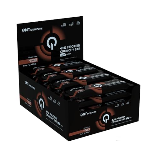 QNT Metapure 40% Protein Crunchy Bar (12x65g) Chocolate
