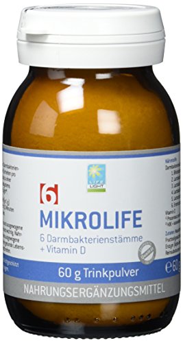 LIFE LIGHT MikroLife 6 (Trinkpulver mit sechs verschiedenen Darmbakterienstämmen, 60 g)