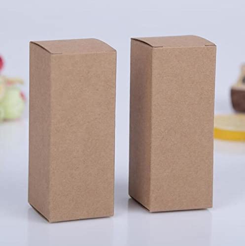 20 Stück Braun/Weiß/Schwarz Blankopapier Box für Kosmetik Verpackung Box Ventile Tubes Handwerk Kerze Geschenkverpackung Boxen-Dark Khaki,8x8x8cm