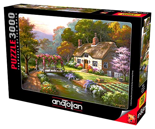 Anatolian Puzzle 3000 Teile - Rose Cottage - Puzzle Größe 120cmx85cm (H)